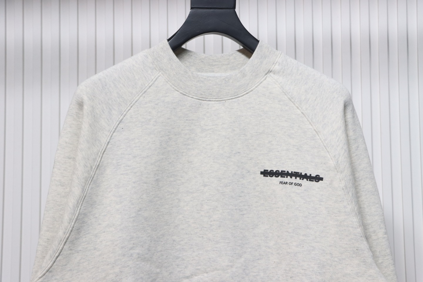 Fear of God 24FW Double-Stitched Lettering Crew Neck Hoodie
