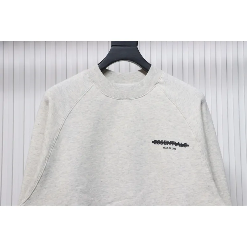 Fear of God 24FW Double-Stitched Lettering Crew Neck Hoodie