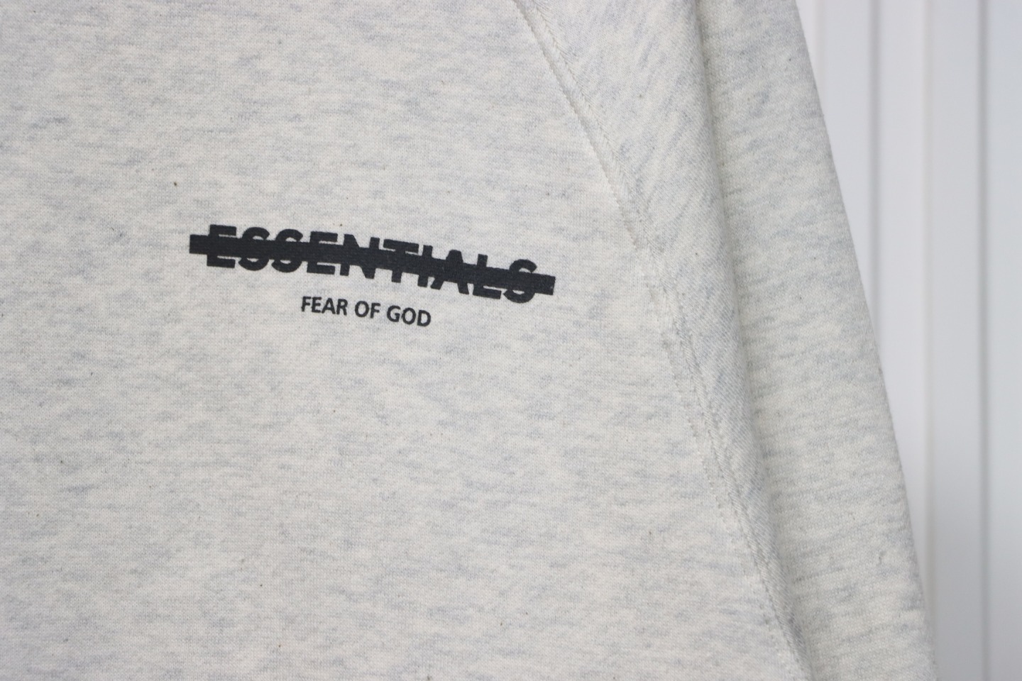 Fear of God 24FW Double-Stitched Lettering Crew Neck Hoodie