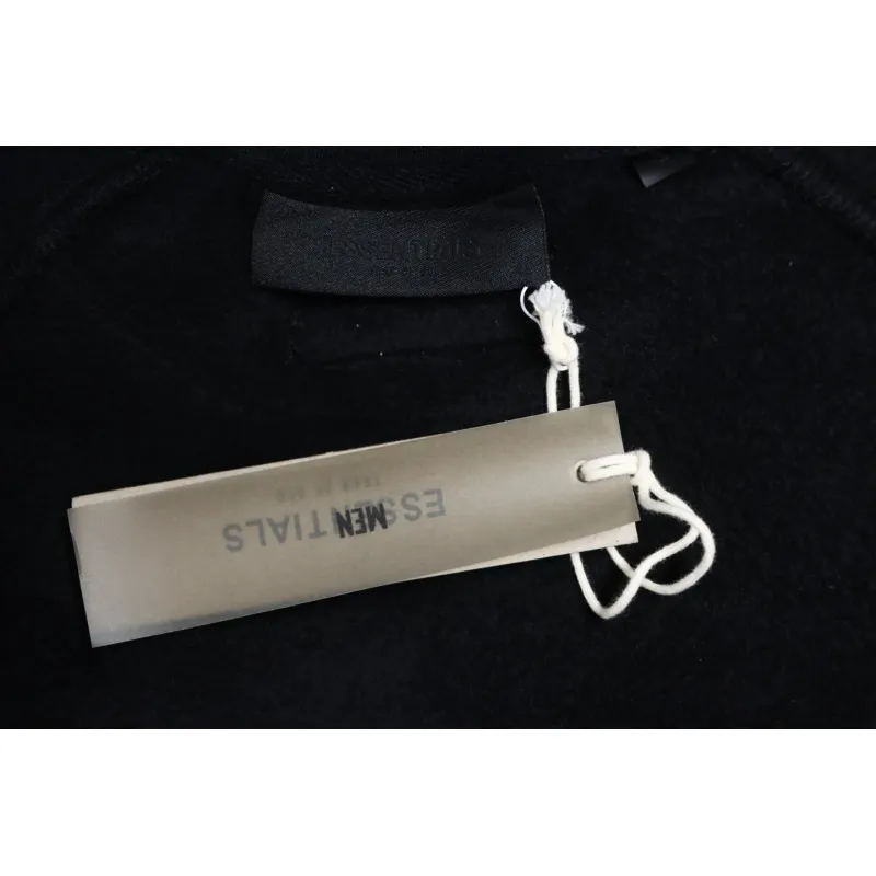 Fear of God Double-Line 24FW FG Lettering Round Neck Hoodie Black