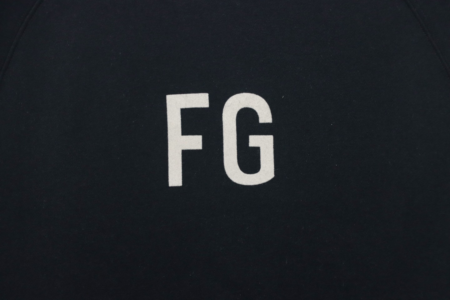 Fear of God Double-Line 24FW FG Lettering Round Neck Hoodie Black