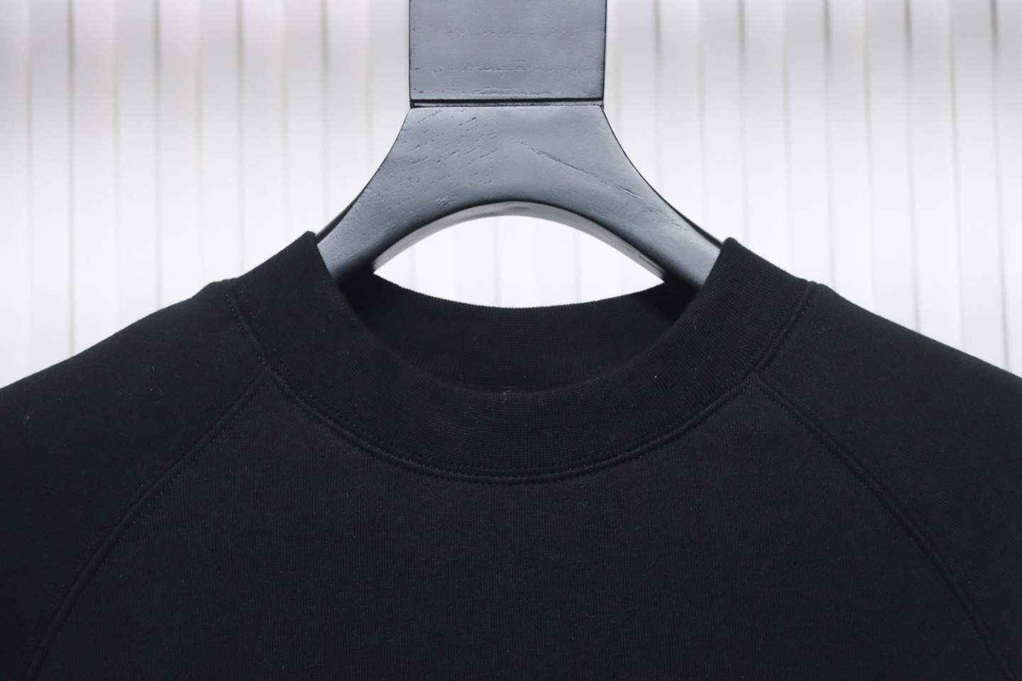 Fear of God Double-Line 24FW FG Lettering Round Neck Hoodie Black