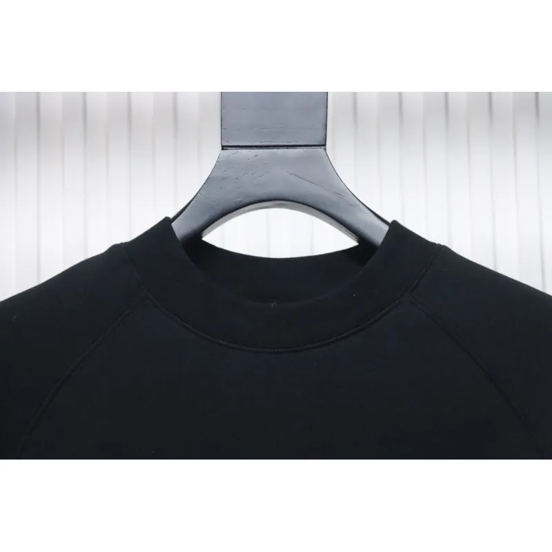 Fear of God Double-Line 24FW FG Lettering Round Neck Hoodie Black