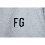 Fear of God Double-Line 24FW FG Lettering Round Neck Hoodie Grey