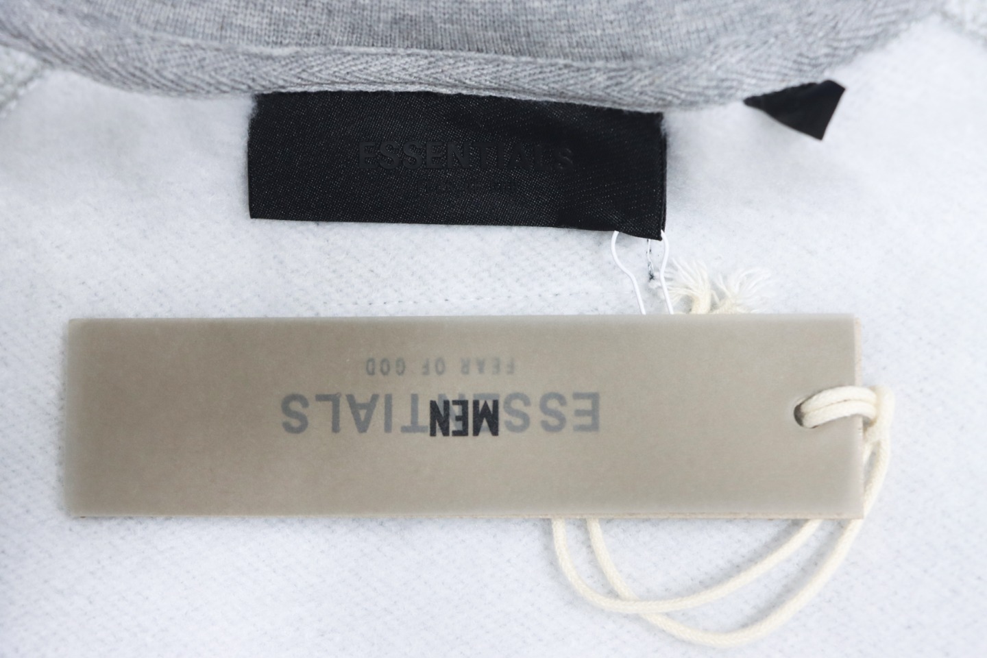 Fear of God Double-Line 24FW FG Lettering Round Neck Hoodie Grey