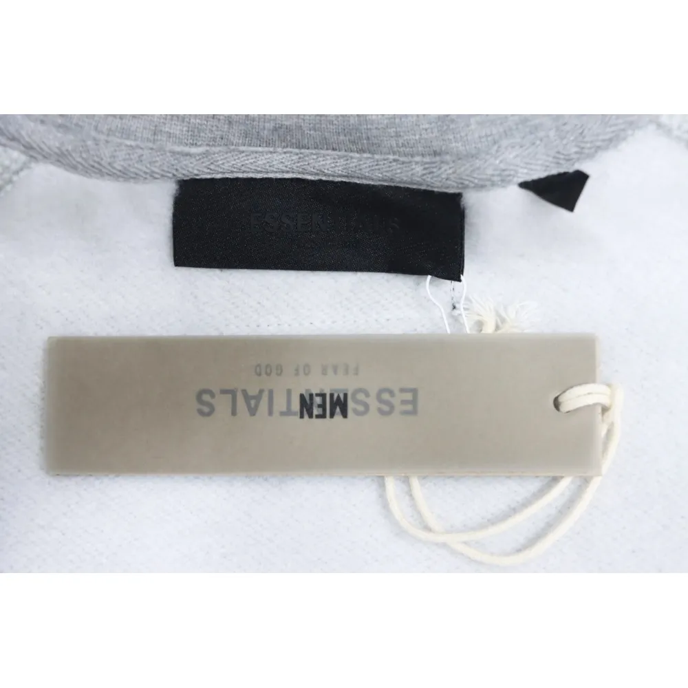 Fear of God Double-Line 24FW FG Lettering Round Neck Hoodie Grey
