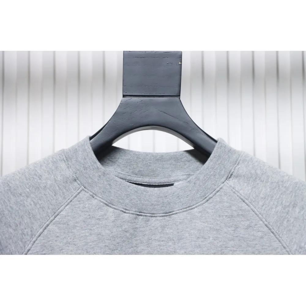 Fear of God Double-Line 24FW FG Lettering Round Neck Hoodie Grey