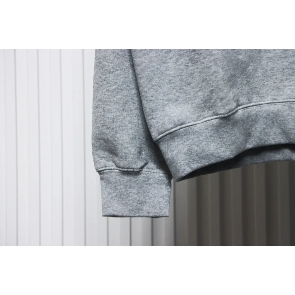Fear of God Double-Line 24FW FG Lettering Round Neck Hoodie Grey