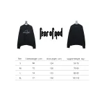 Fear of God Essential Double Line AIR Lettering Crew Neck Hoodie Black