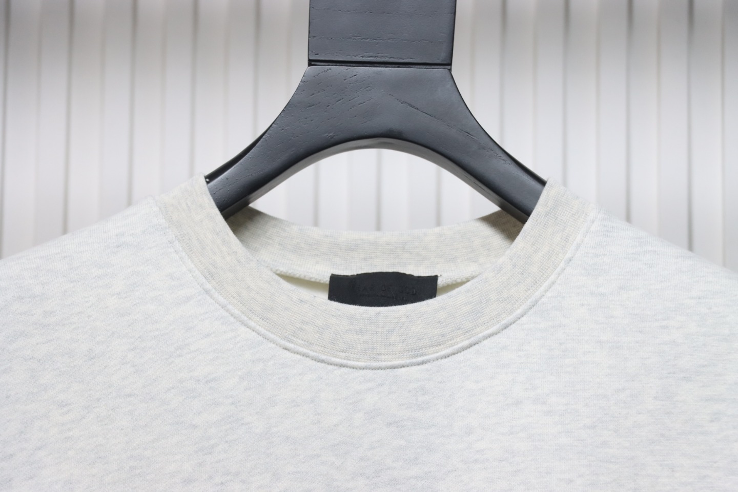 Fear of God Essential Double Line AIR Lettering Crew Neck Hoodie White