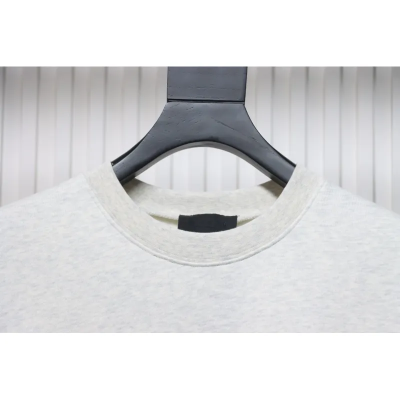Fear of God Essential Double Line AIR Lettering Crew Neck Hoodie White