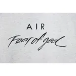 Fear of God Essential Double Line AIR Lettering Crew Neck Hoodie White