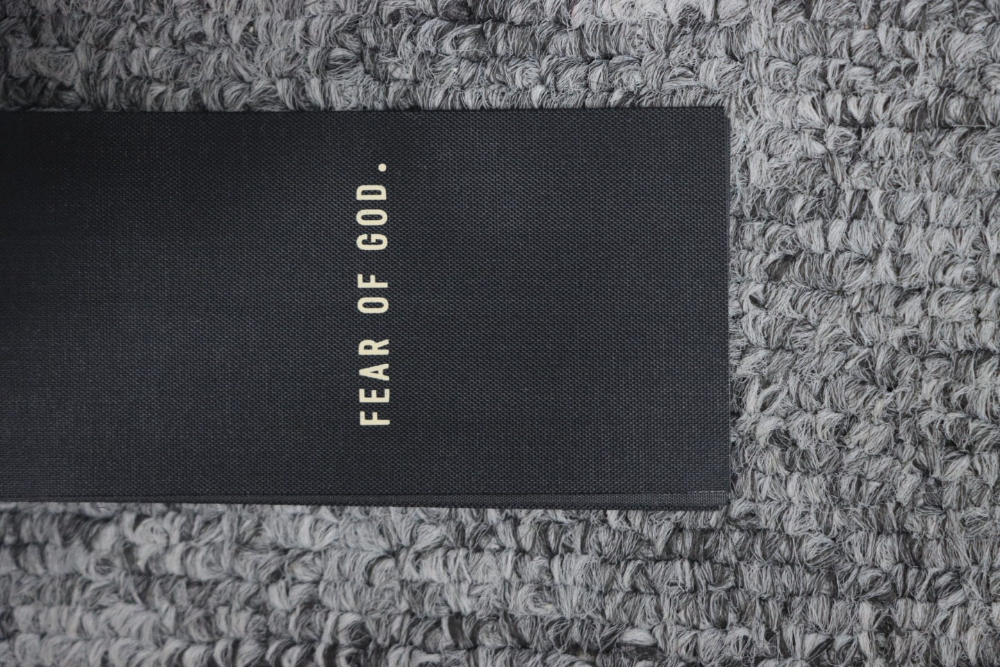 Fear of God Essential Double Line AIR Lettering Crew Neck Hoodie White