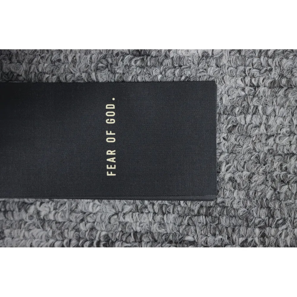 Fear of God Essential Double Line AIR Lettering Crew Neck Hoodie White