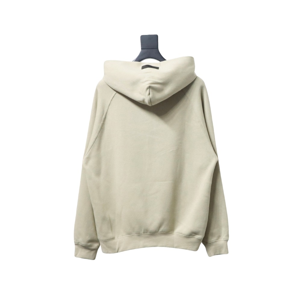 Fear of God Essential Double Line Flocked 77 Print Hooded Hoodie