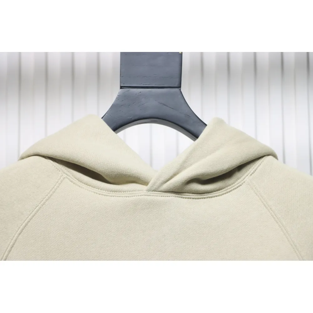 Fear of God Essential Double Line Flocked 77 Print Hooded Hoodie