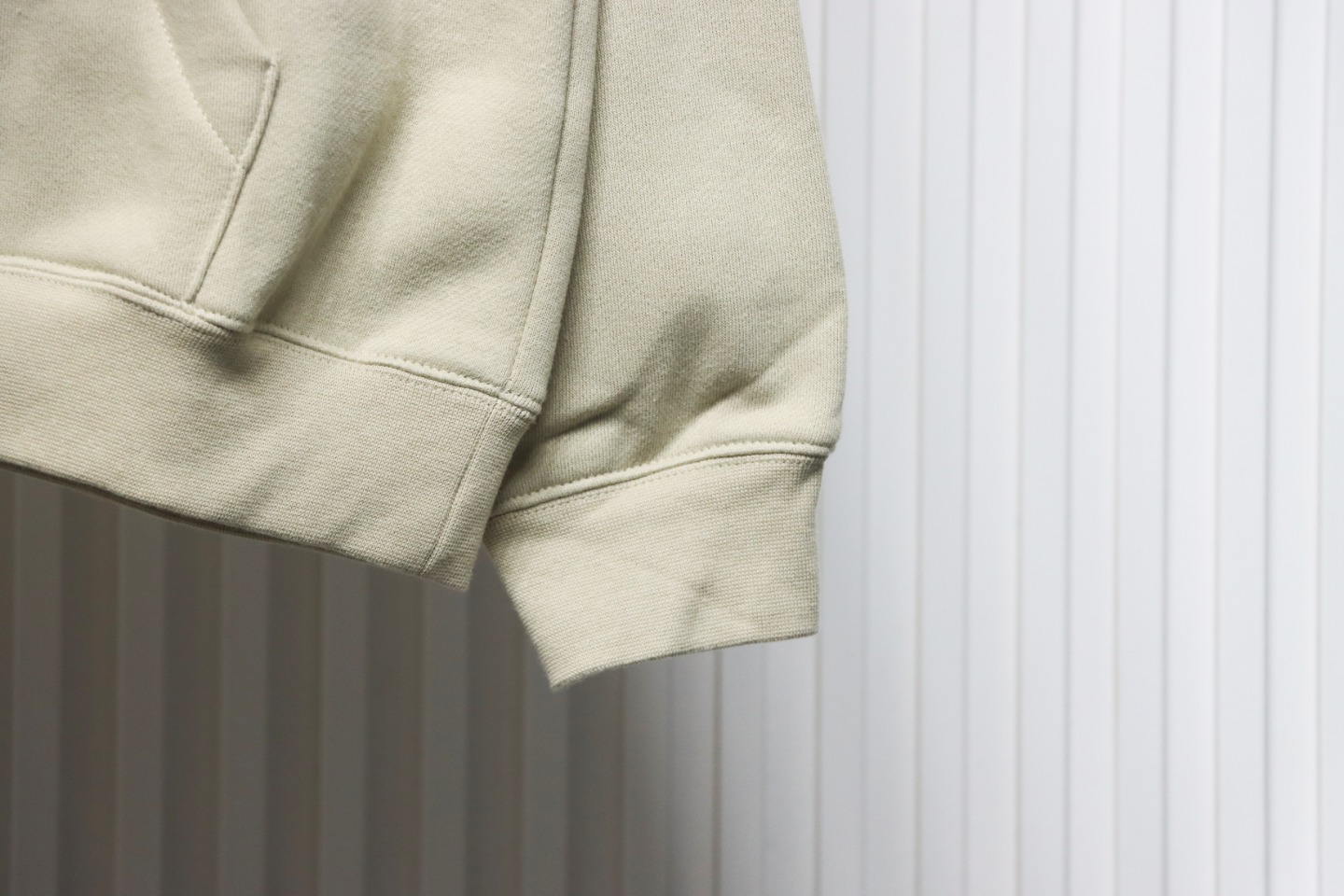 Fear of God Essential Double Line Flocked 77 Print Hooded Hoodie