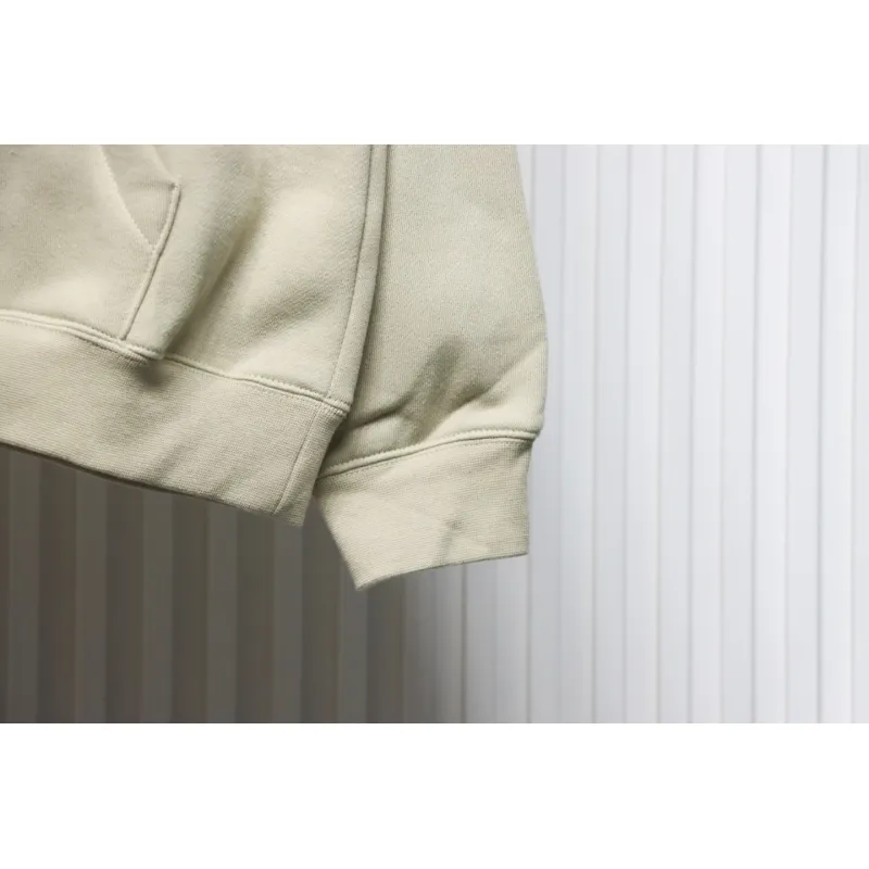 Fear of God Essential Double Line Flocked 77 Print Hooded Hoodie
