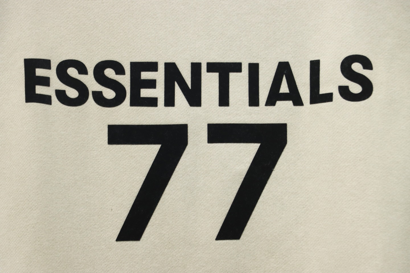 Fear of God Essential Double Line Flocked 77 Print Hooded Hoodie