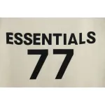 Fear of God Essential Double Line Flocked 77 Print Hooded Hoodie