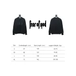 Fear of God Essential Double Stitch Three Row Silicone Lettering Crew Neck Hoodie