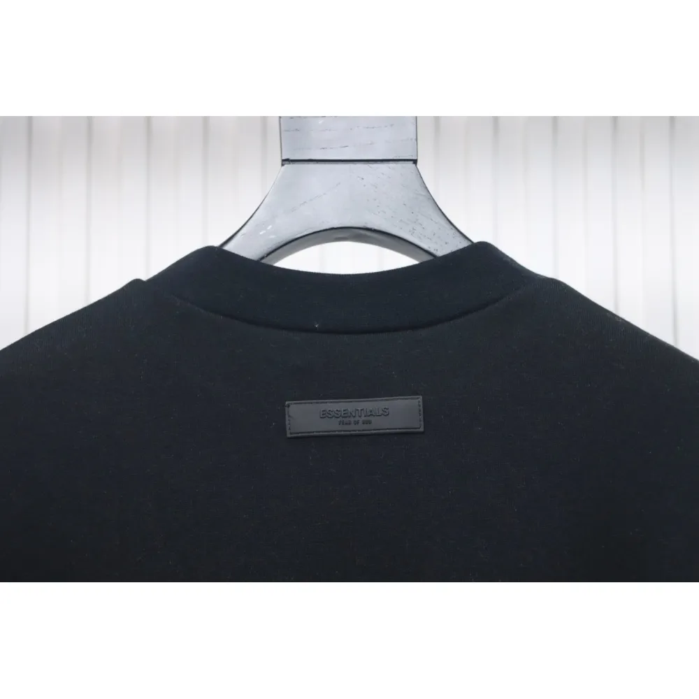 Fear of God Essential Double Stitch Three Row Silicone Lettering Crew Neck Hoodie
