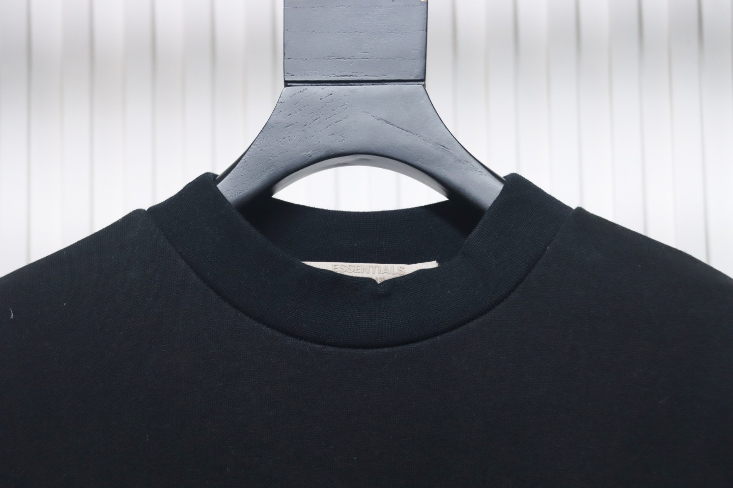 Fear of God Essential Double Stitch Three Row Silicone Lettering Crew Neck Hoodie