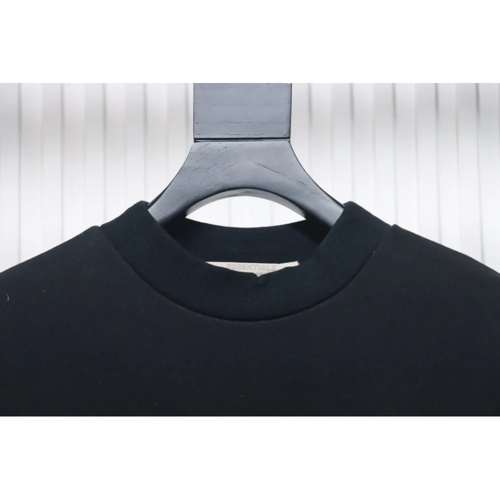 Fear of God Essential Double Stitch Three Row Silicone Lettering Crew Neck Hoodie