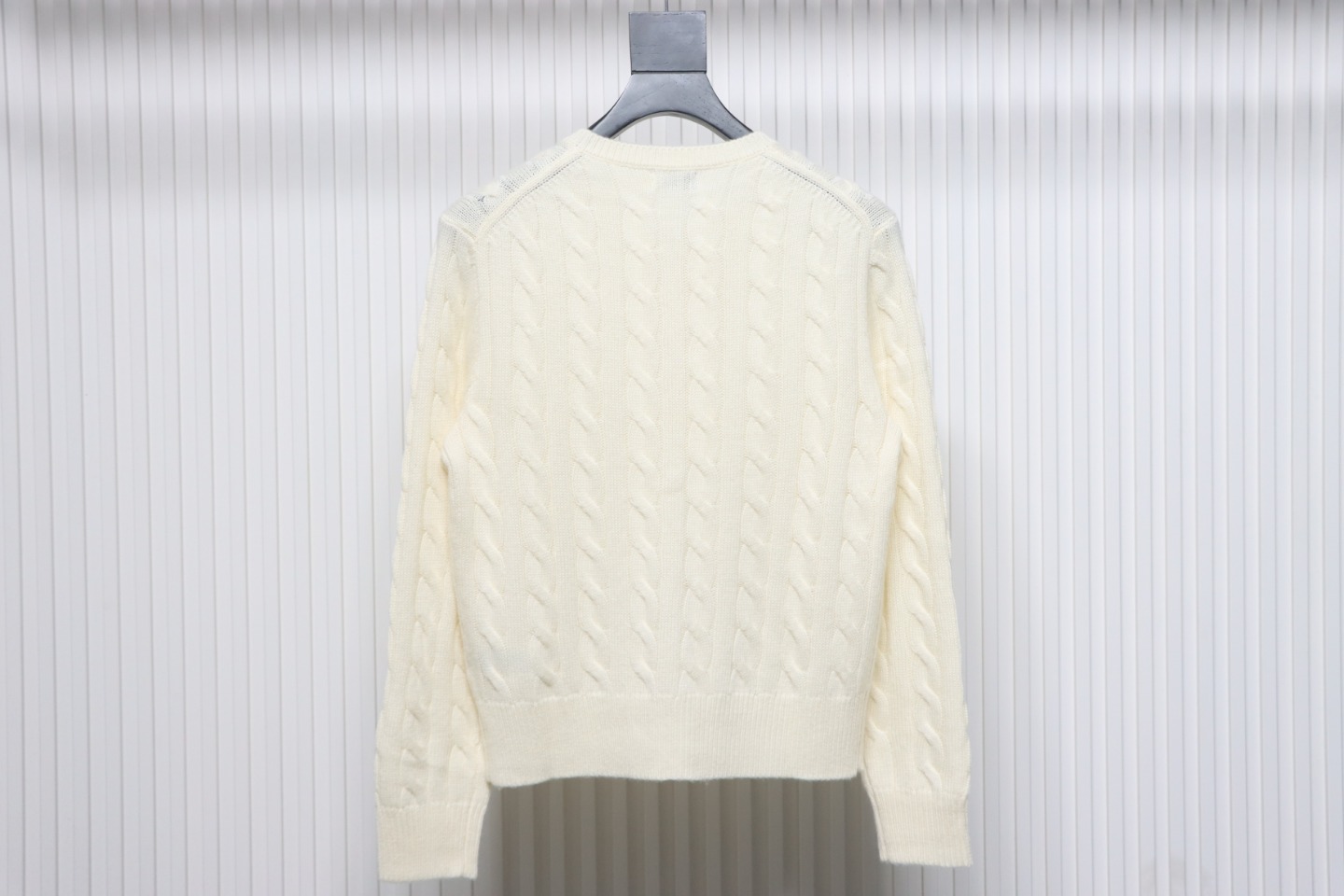 Ralph Lauren Cable Wool Vintage Cable Knit Cardigan (Women's) Beige