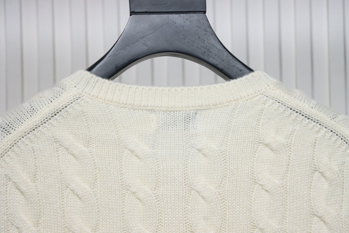 Ralph Lauren Cable Wool Vintage Cable Knit Cardigan (Women's) Beige