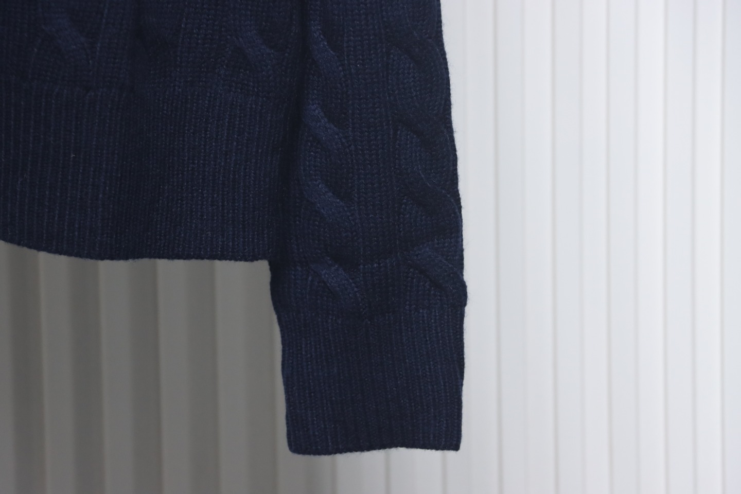 Ralph Lauren Cable Wool Vintage Cable Knit Cardigan (Women's) Blue