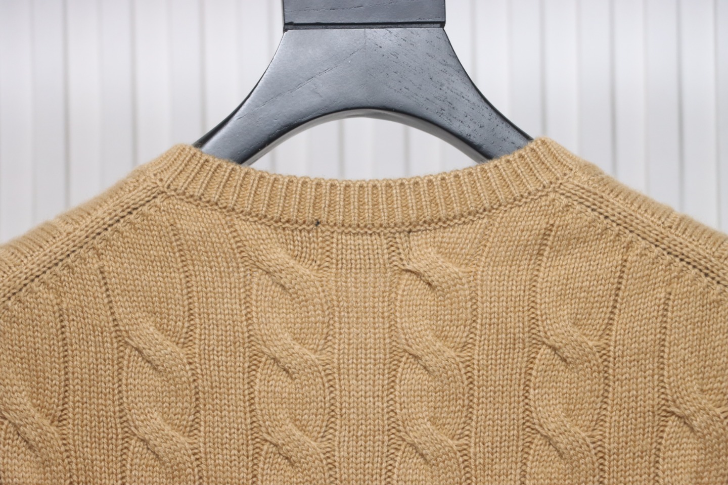 Ralph Lauren Cable Wool Vintage Cable Knit Cardigan (Women's) Brown