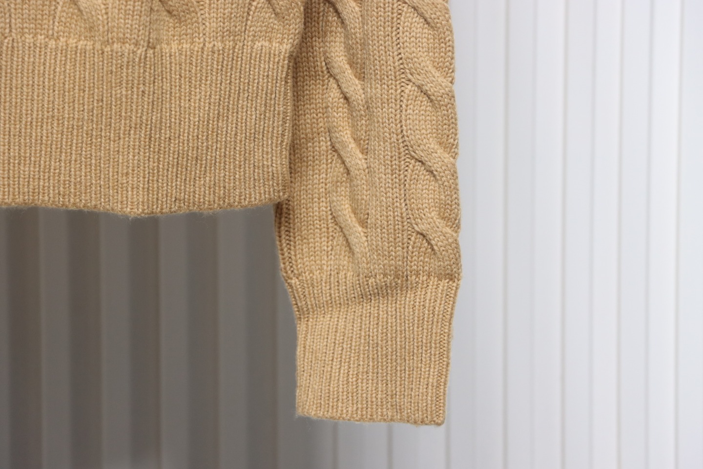 Ralph Lauren Cable Wool Vintage Cable Knit Cardigan (Women's) Brown