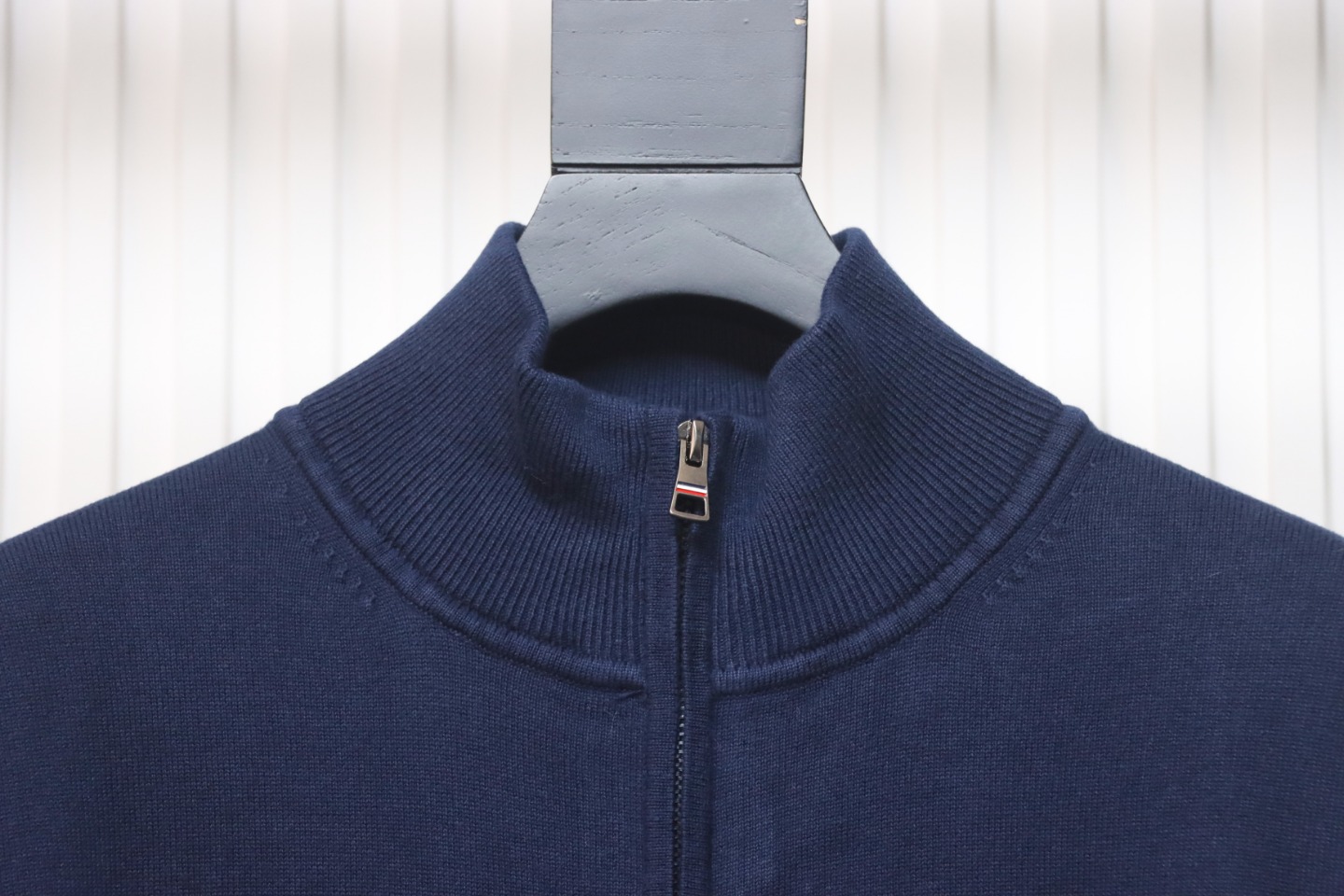 Ralph Lauren Classic Warhorse Logo Embroidered Knitted Cardigan Jacket Blue