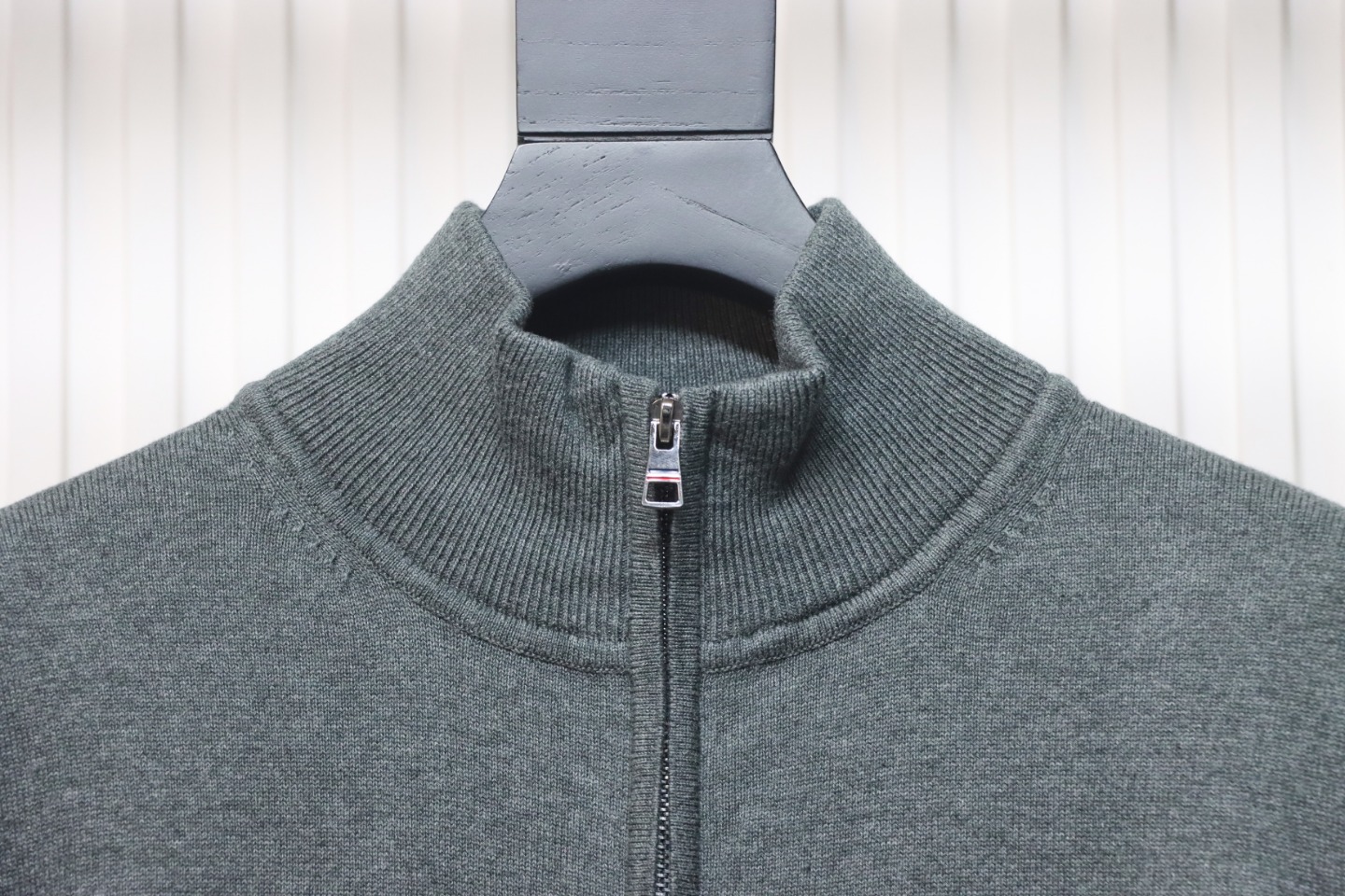 Ralph Lauren Classic Warhorse Logo Embroidered Knitted Cardigan Jacket Grey