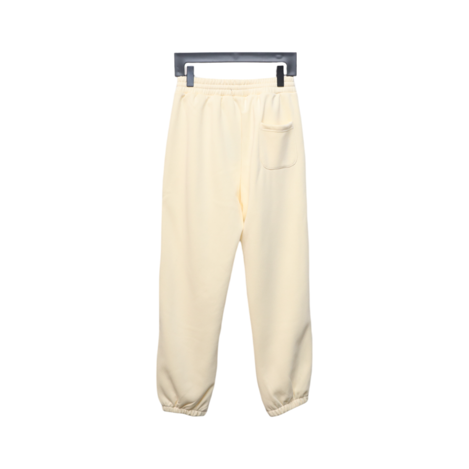 Ralph Lauren Embroidered Logo Half Zip Brushed Sweatpants Beige