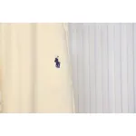 Ralph Lauren Embroidered Logo Half Zip Brushed Sweatpants Beige