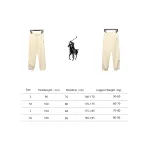 Ralph Lauren Embroidered Logo Half Zip Brushed Sweatpants Beige