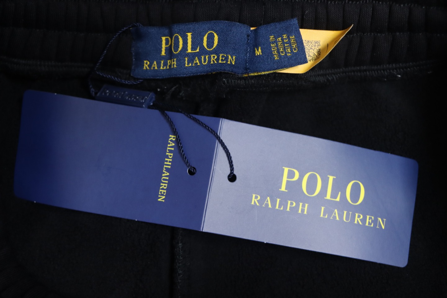 Ralph Lauren Embroidered Logo Half Zip Brushed Sweatpants Black