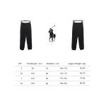 Ralph Lauren Embroidered Logo Half Zip Brushed Sweatpants Black