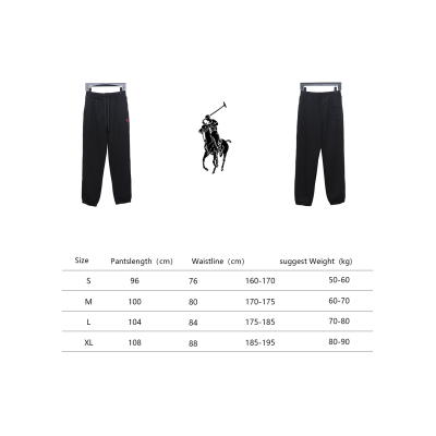 Ralph Lauren Embroidered Logo Half Zip Brushed Sweatpants Black 02