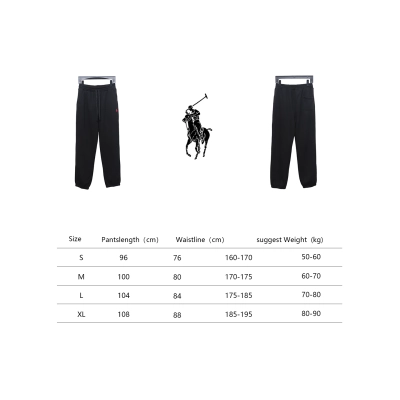 Ralph Lauren Embroidered Logo Half Zip Brushed Sweatpants Black 02