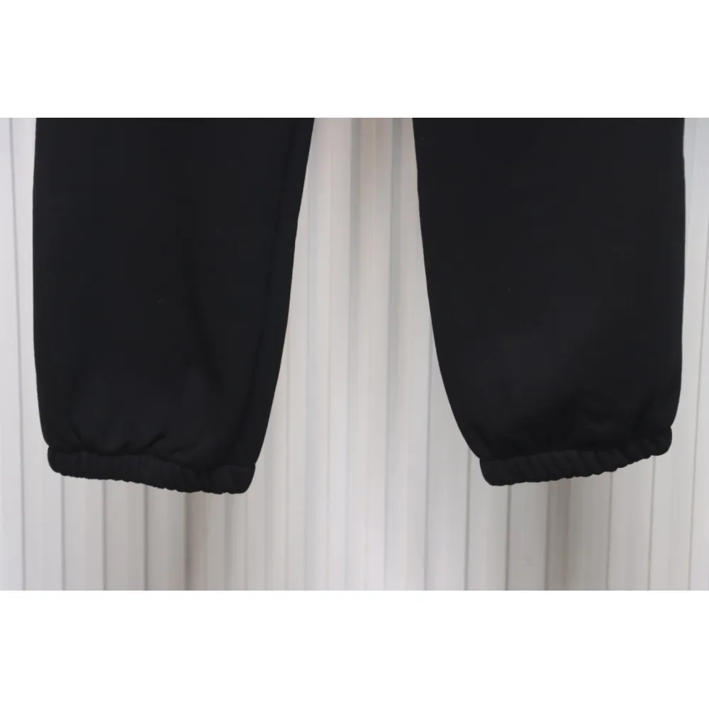 Ralph Lauren Embroidered Logo Half Zip Brushed Sweatpants Black