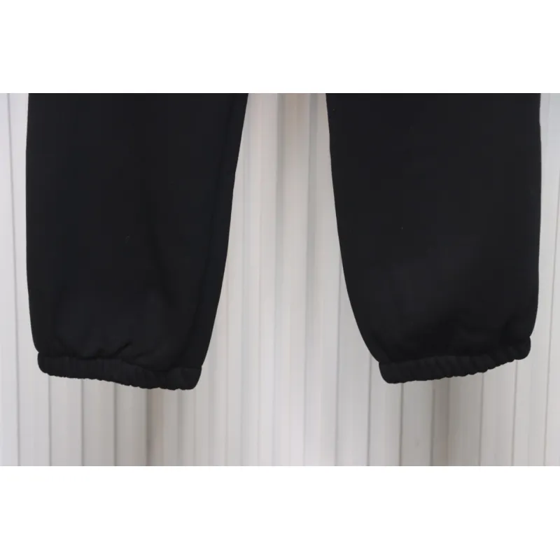 Ralph Lauren Embroidered Logo Half Zip Brushed Sweatpants Black