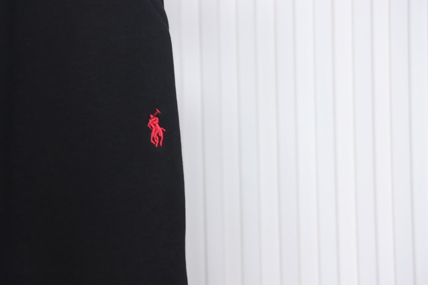 Ralph Lauren Embroidered Logo Half Zip Brushed Sweatpants Black