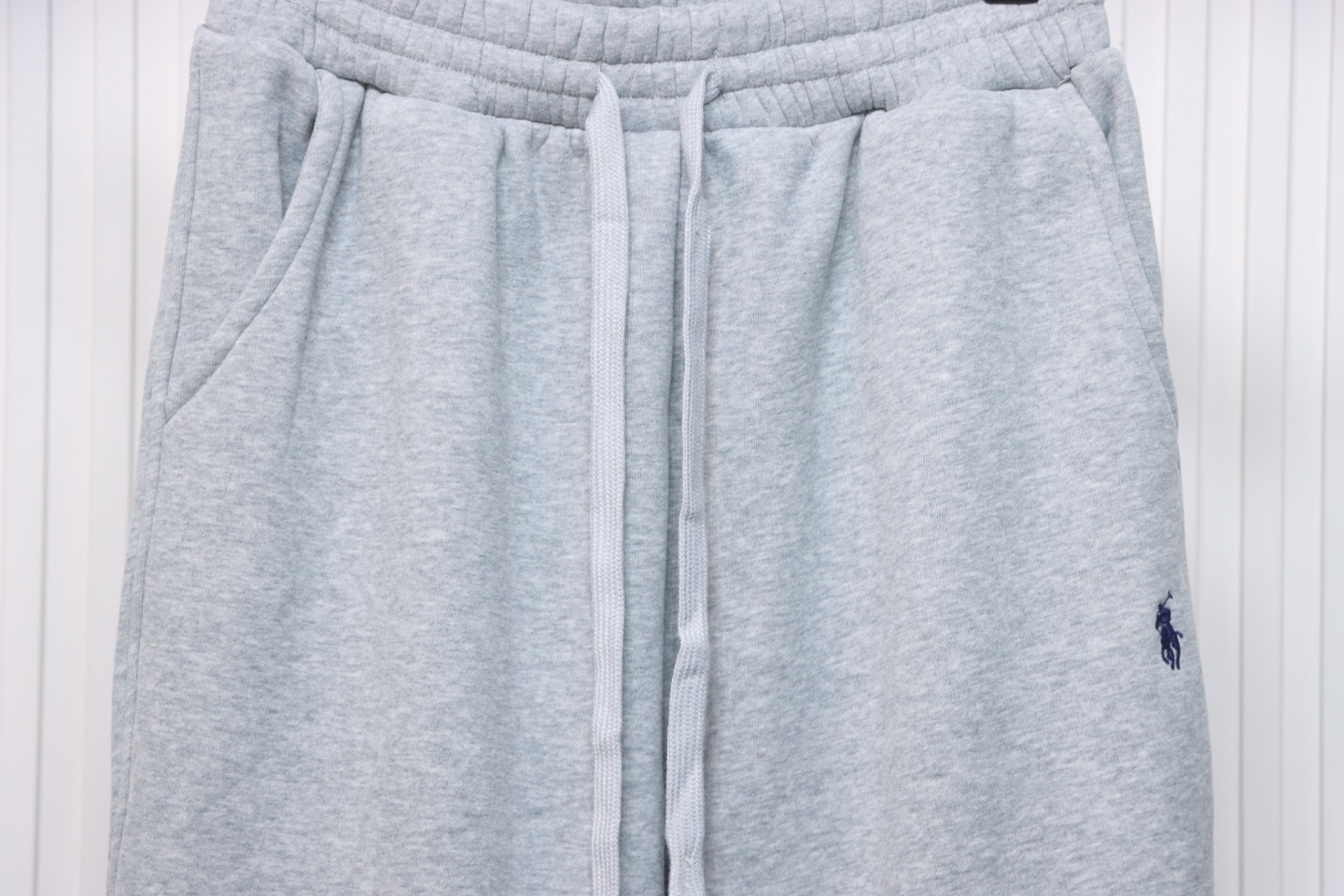 Ralph Lauren Embroidered Logo Half Zip Brushed Sweatpants Grey