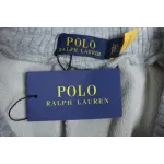 Ralph Lauren Embroidered Logo Half Zip Brushed Sweatpants Grey