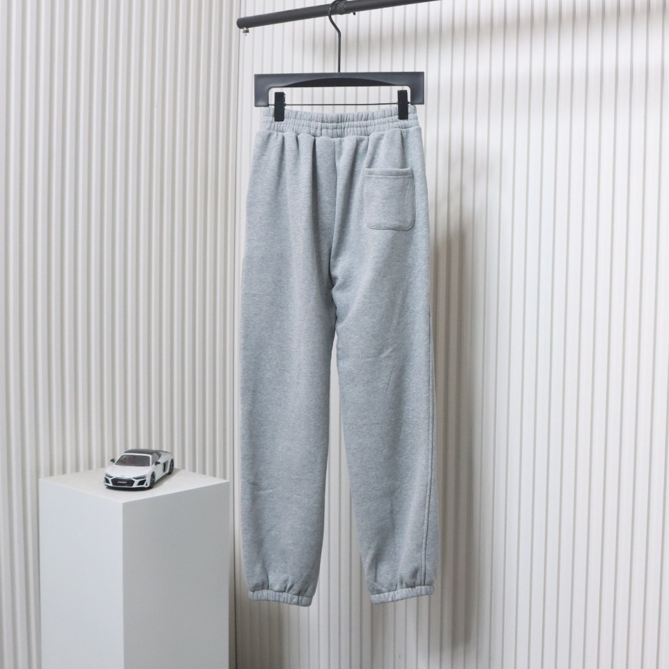 Ralph Lauren Embroidered Logo Half Zip Brushed Sweatpants Grey