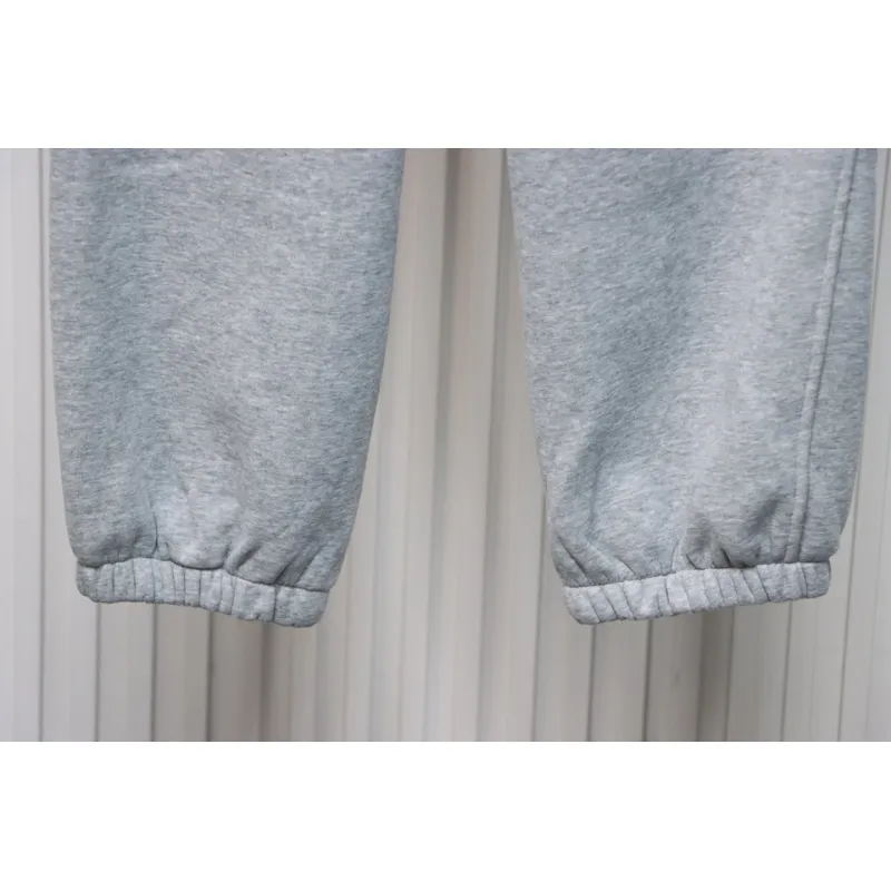 Ralph Lauren Embroidered Logo Half Zip Brushed Sweatpants Grey