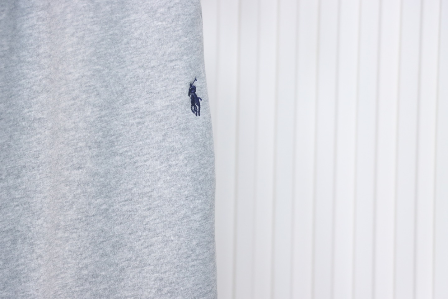 Ralph Lauren Embroidered Logo Half Zip Brushed Sweatpants Grey